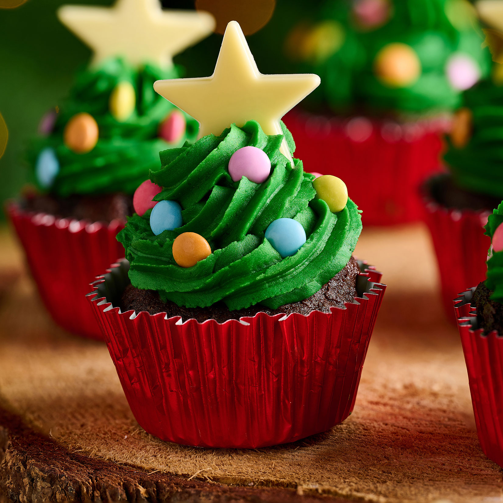 Christmas Tree Chocolate Orange Cupcake Recipe