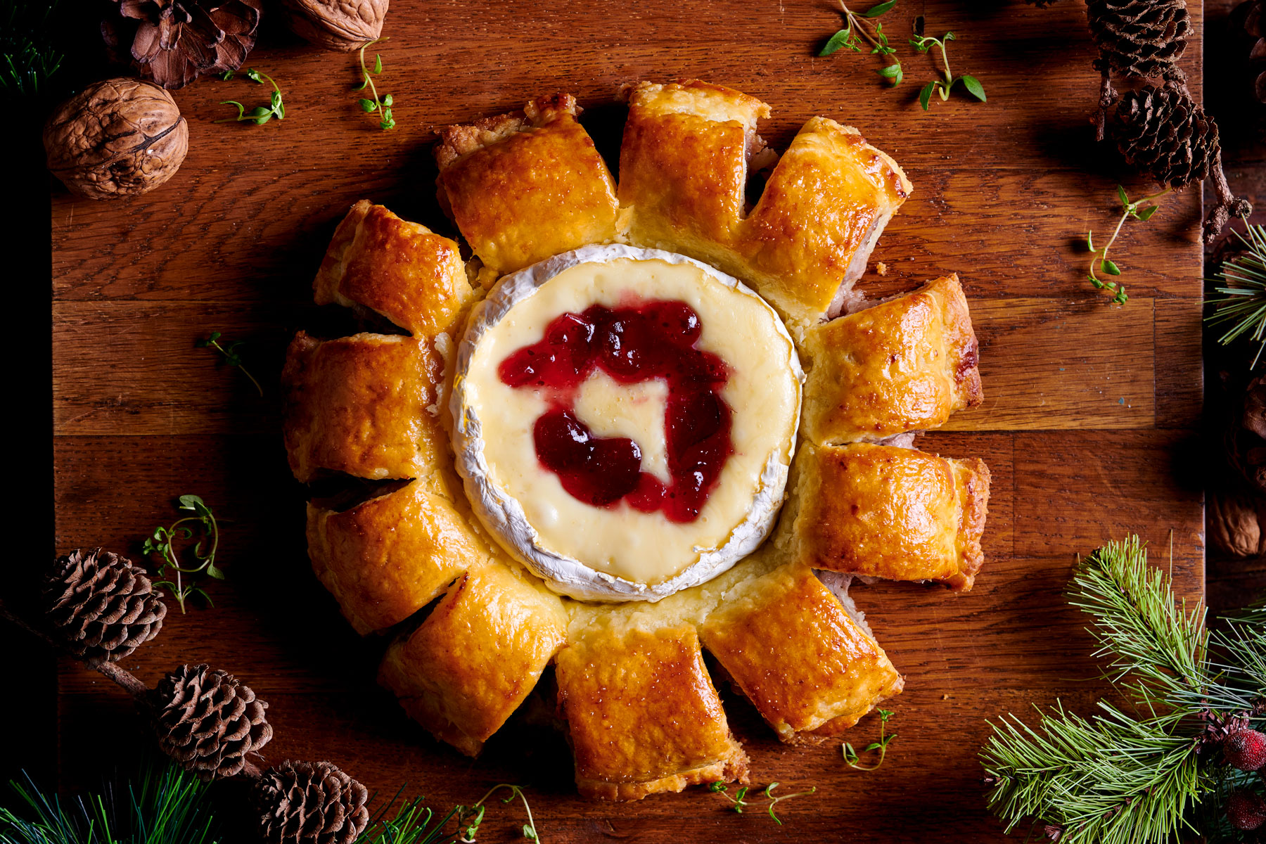 Sausage roll wreath